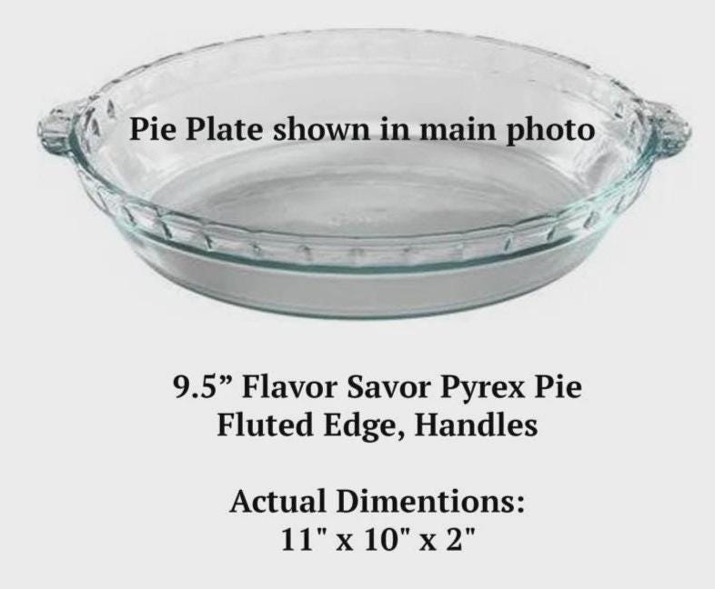 Custom Engraved Recipe Pie Plate: Memorial Keepsake Gift