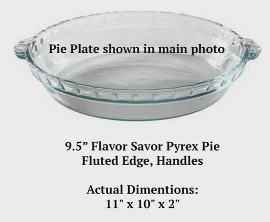 P Is for Pie Engraved Pie Plate | 9.5” Deep Dish Glass Pie Dish | Unique Teacher, Tutor, or Homeschool Gift