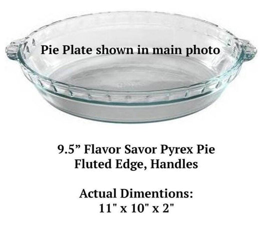 Hog Wild Pie Engraved Pie Plate | Personalized 9.5” Deep Dish Glass Pie Dish | Fun Custom Gift for Bakers, BBQ Lovers & Pig Fans