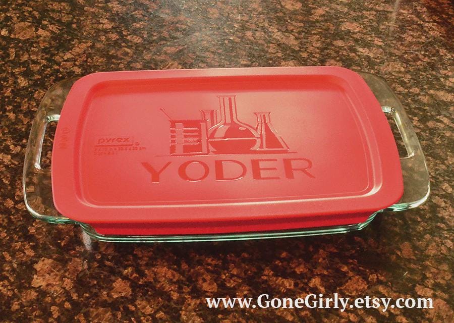 Genius Cook Periodic Table Engraved 7x11 Casserole Dish – Science Lover’s Personalized Bakeware Gift