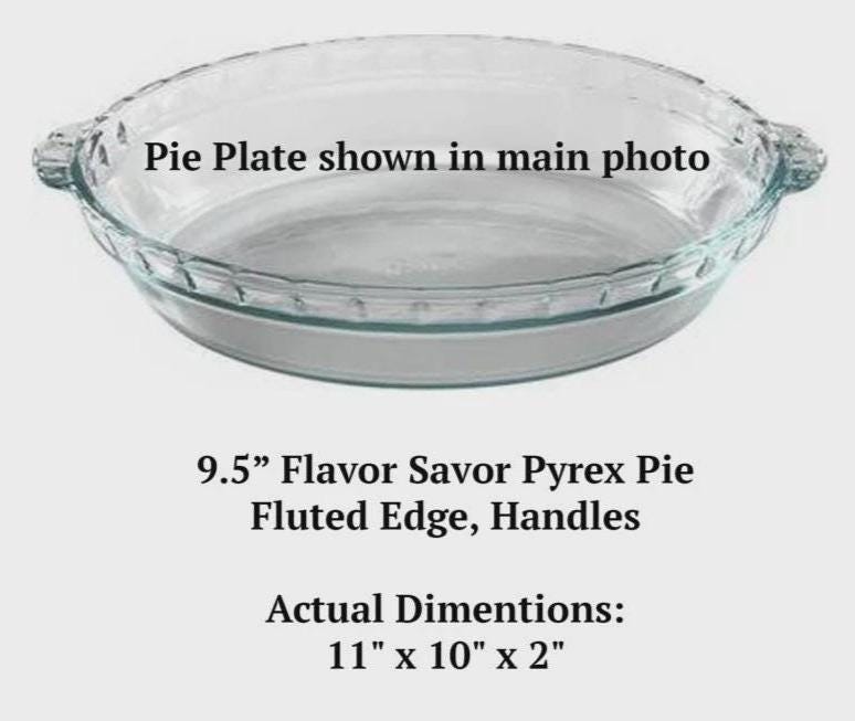 Manly Engraved Pie Plate | Personalized 9.5” Deep Dish Glass Pie Dish | Custom Gift for Husband, Boyfriend, Dad, or Son