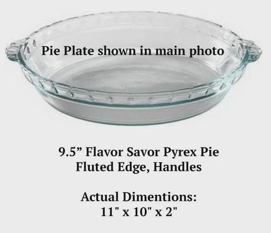 3.14 = Pie Engraved Pie Plate | 9.5β Deep Dish Glass Pie Dish | Math Lover or Teacher Gift | Perfect for Pi Day Party