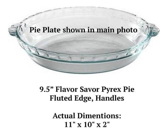 Engraved Glass Pie Plate - Math Pun - Pi Day Bakeware