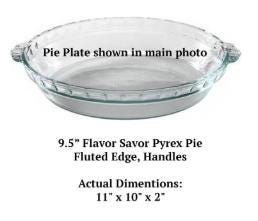 Pie Makes Everything Better Engraved Pie Plate | Personalized 9.5” Deep Dish Glass Pie Dish | Custom Gift for Bakers and Pie Lovers