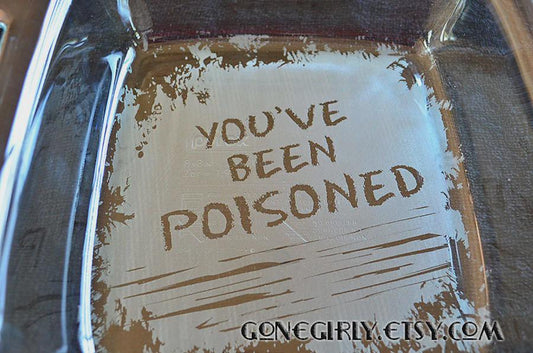 Youβve Been Poisoned 8x8 Engraved Casserole Dish β Funny Kitchen Gift β Personalized Bakeware with Optional Engraved Lid