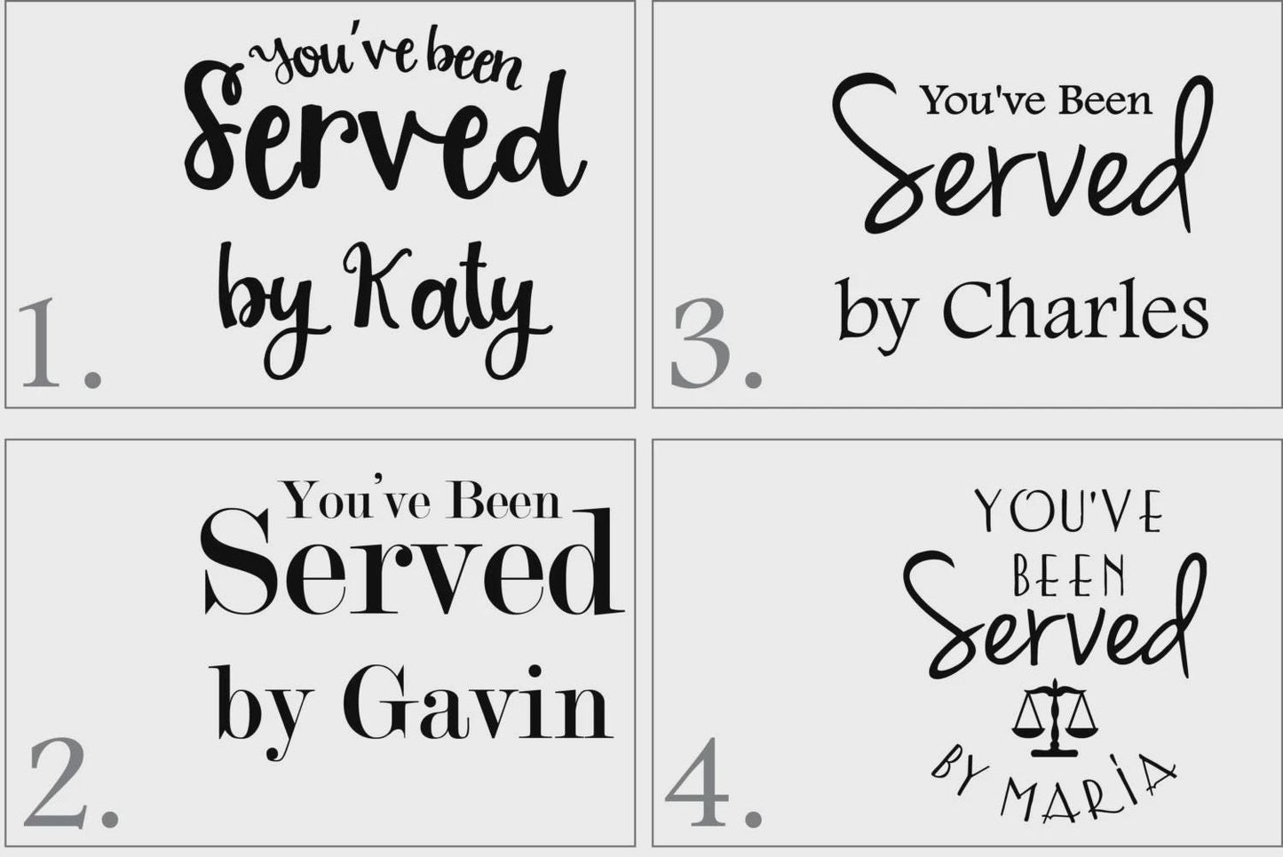 You've Been Served Cutting Board | Custom Lawyer Gift | Law School Graduation | Attorney Bar Exam Gift | Judge Present – 3 Styles