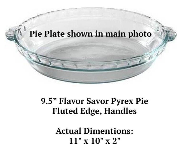Periodic Table of Pie Engraved Pie Plate | 9.5β Deep Dish Glass Pie Dish | Custom Science or Teacher Gift | Chemistry Bakeware