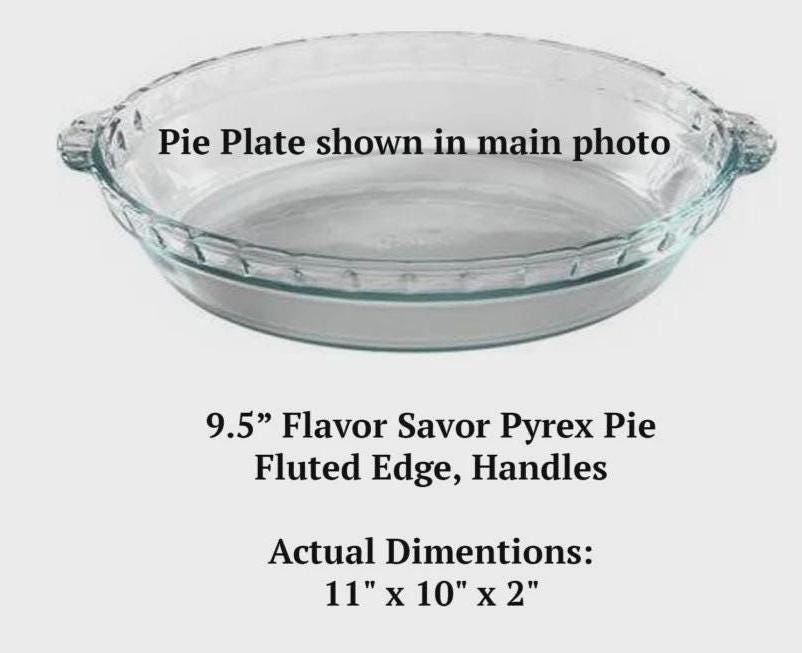 Custom Handwritten Recipe Pie Plate – Engraved Family Heirloom Gift – Pyrex Basic or Deep Dish