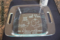 I Do Me Too Love Birds 8x8 Engraved Casserole Dish – Personalized Wedding Bakeware – Mr & Mrs Custom Gift with Lid Option