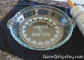 Hearts All Around Engraved Pie Plate - Custom Wedding or Anniversary Gift