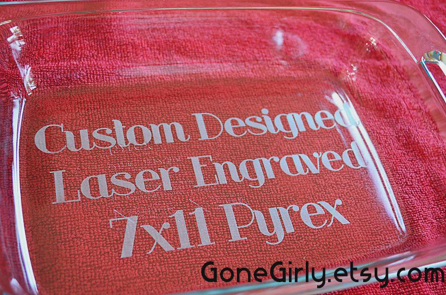 Custom Design Engraved 7x11 Casserole Dish – Personalized Bakeware Made Just for You