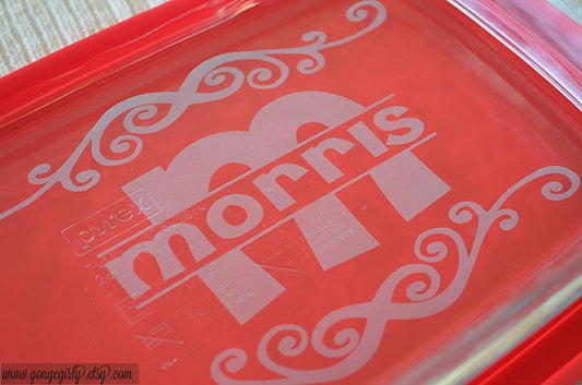 The Name Flourish Engraved 7x11 Casserole Dish – Elegant Personalized Bakeware Gift