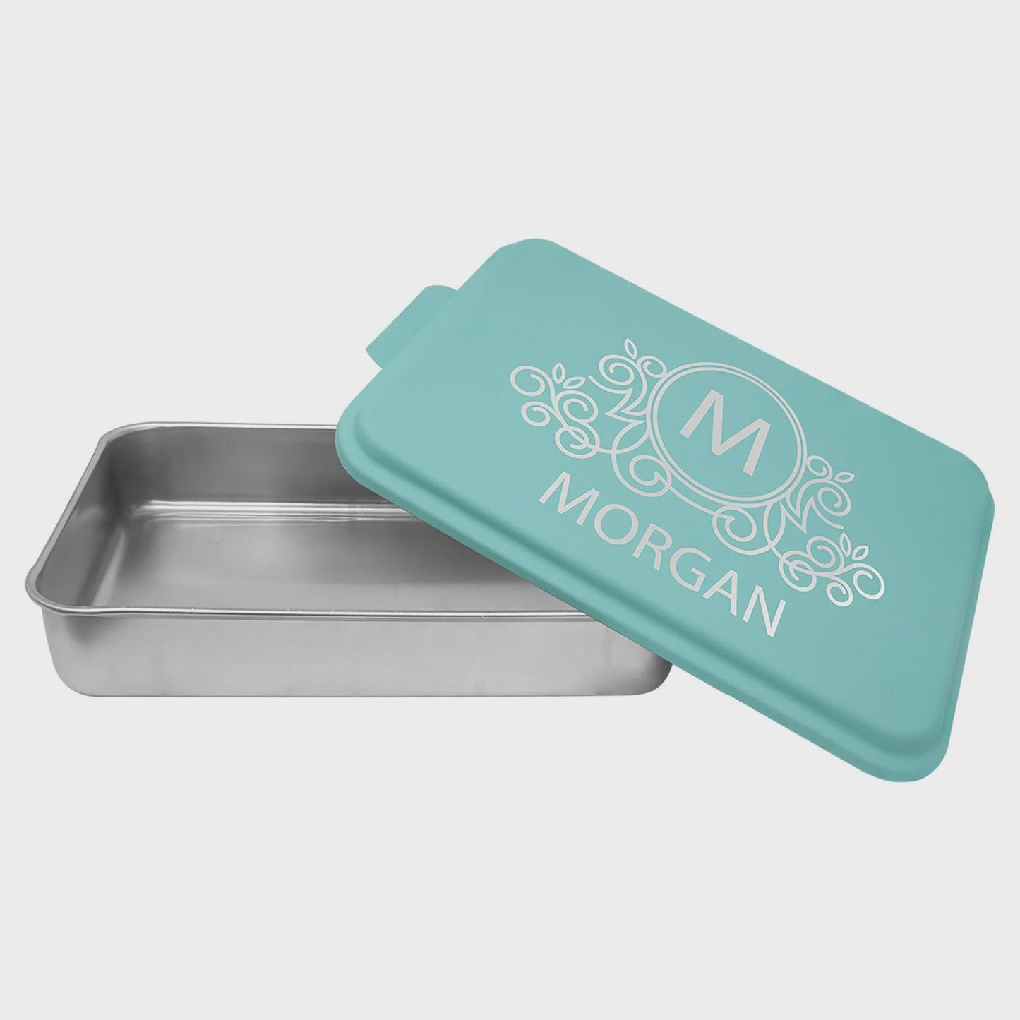 Personalized Aluminum Cake Pan with Engraved Lid – 9x13 Custom Baking Pan – Durable Gift for Bakers, Weddings & Housewarmings