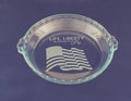 Patriotic Engraved Pie Plate – Life, Liberty & the Pursuit of Pie – Custom Bakeware Gift