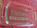The Original Kickasserole Engraved 9x13 Casserole Dish with Red Lid – Funny Personalized Bakeware Gift