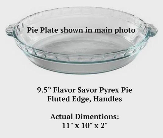 Apple Super Pi Engraved Pie Plate | 9.5” Deep Dish Glass Pie Dish | Math Lover or Teacher Gift | Pi Day Bakeware