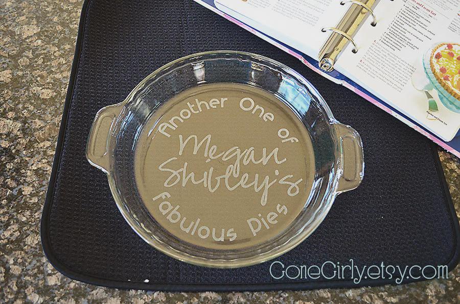 Another One of {Your Name}’s Fabulous Pies Engraved Pie Plate | Personalized 9.5” Deep Dish Glass Pie Dish | Custom Baker Gift