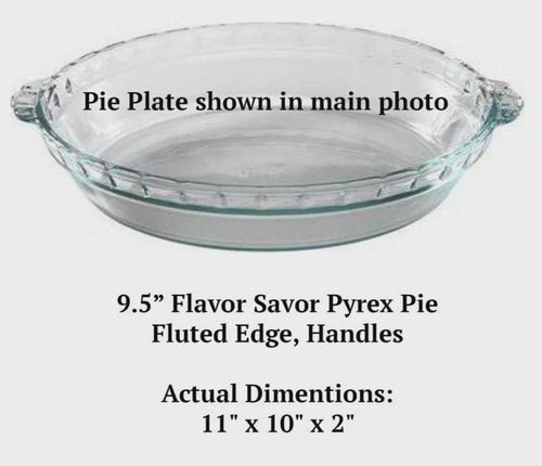 3.14 = Pie Engraved Pie Plate | 9.5” Deep Dish Glass Pie Dish | Math Lover or Teacher Gift | Perfect for Pi Day Party