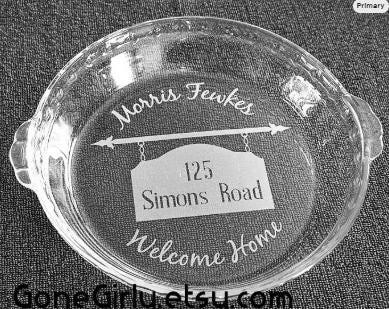 Welcome Home Engraved Pie Plate – Custom Housewarming or Realtor Closing Gift
