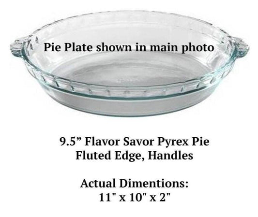 I Want to Believe Engraved Pie Plate | X-Files Inspired 9.5” Deep Dish Glass Pie Dish | UFO or Sci-Fi Lover Gift