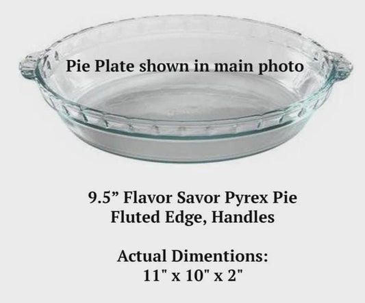 Personalized Wedding or Anniversary Pie Plate with Custom Image | Engraved 9.5” Deep Dish Glass Pie Dish | Unique Wedding Gift