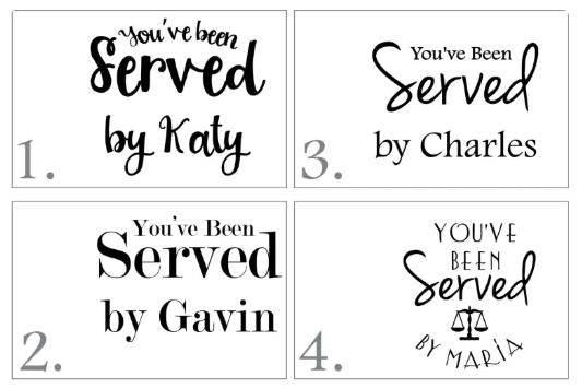 Deluxe Oval Cutting Board 14x12 | You've Been Served Gift | Custom Lawyer Graduation Present | Attorney Bar Exam Gift | Judge Kitchen Board