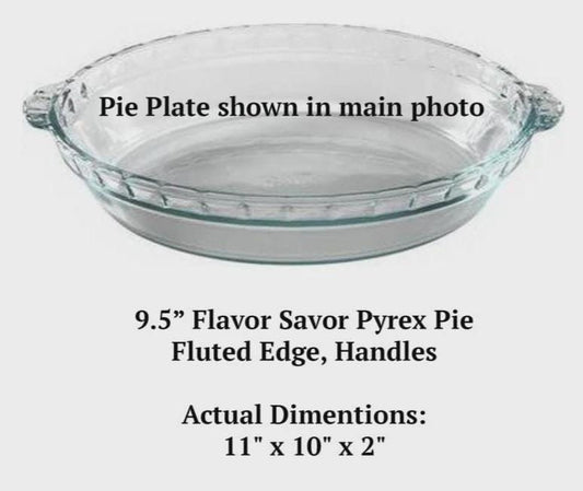 Home Is Where the Heart Is Engraved Pie Plate | Personalized 9.5” Deep Dish Glass Pie Dish | Custom State Design Moving or Couple Gift