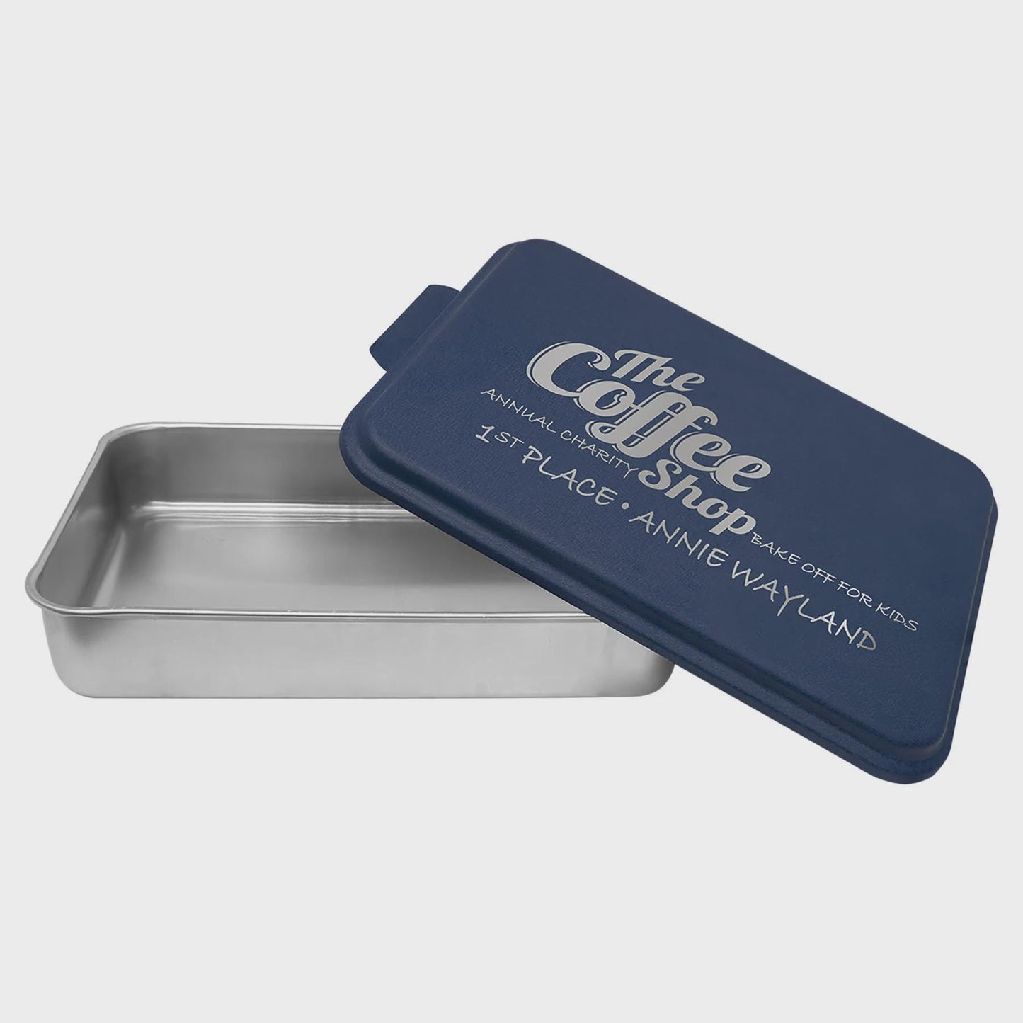 Personalized Aluminum Cake Pan with Engraved Lid – 9x13 Custom Baking Pan – Durable Gift for Bakers, Weddings & Housewarmings