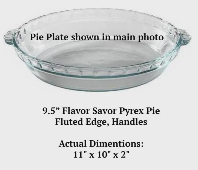 Yogi Berra Quote Engraved Pie Plate | “Cut My Pie Into Four Pieces” 9.5” Deep Dish Glass Pie Dish | Gift for Baseball or Pie Lovers