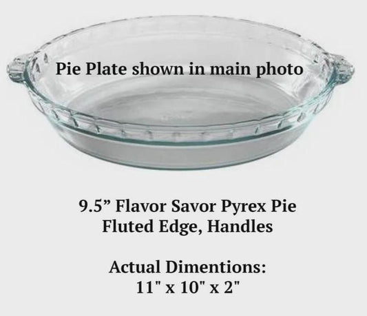 Yogi Berra Quote Engraved Pie Plate | “Cut My Pie Into Four Pieces” 9.5” Deep Dish Glass Pie Dish | Gift for Baseball or Pie Lovers