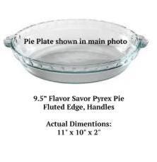 Personalized Quiche or Pie Plate | Custom 9.5” Deep Dish Glass Pie Dish | Engraved Bakeware Gift for Bakers and Food Lovers