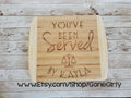 Deluxe 15x10 Cutting Board | You've Been Served Lawyer Gift | Custom Law School Graduation | Attorney Bar Exam Present | Judge Kitchen Board