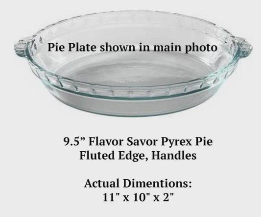 Taste and See the Lord is Good Engraved Pie Plate | Psalm 34:8 Christian Gift