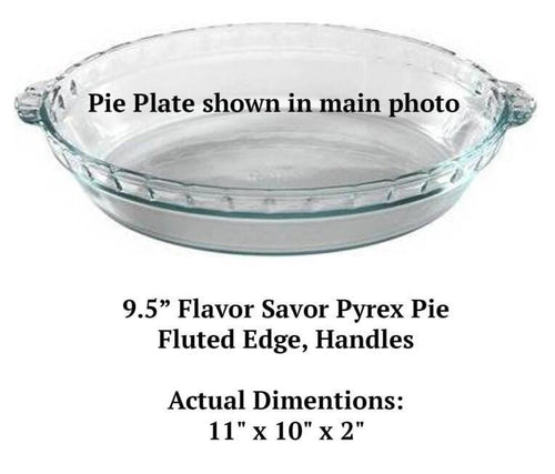 Baked By Custom Engraved Pie Plate – Personalized Baking Dish – Regular or Deep Dish