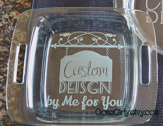 Custom Designed Engraved Bakeware| One-of-a-Kind Custom Bakeware Gift