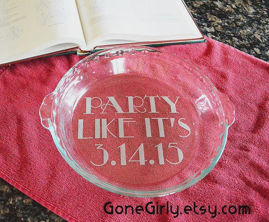 Pi Day Pie Plate: Laser Engraved Math Gift