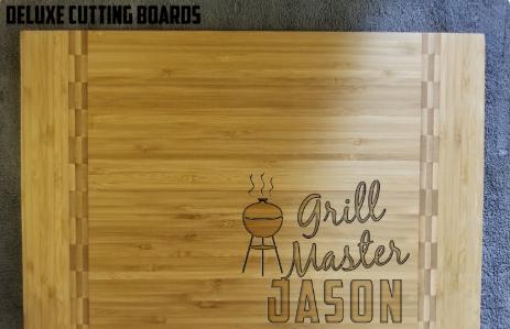 Grill Master Cutting Board – Custom Engraved BBQ Gift for Dad, Father’s Day, or Grill Lovers