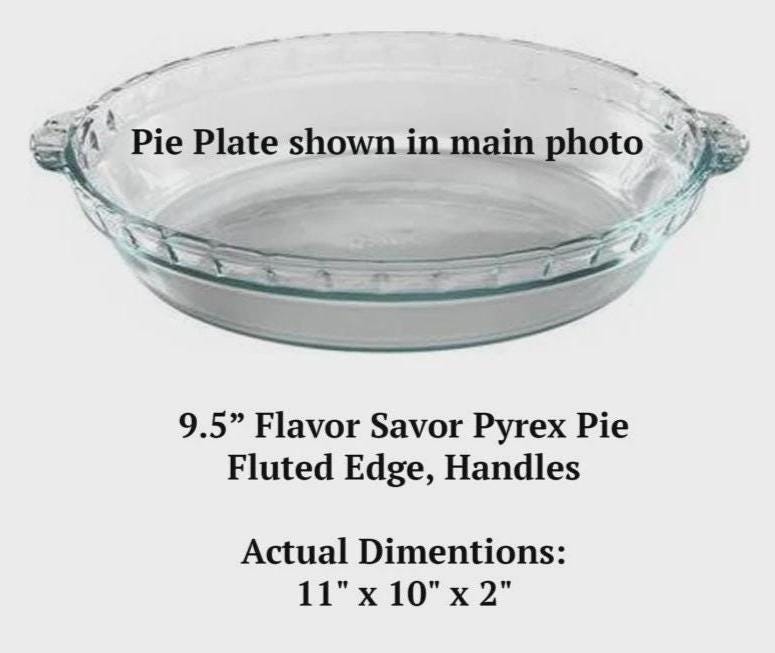 Modern Wedding Engraved Pie Plate | Personalized 9.5” Deep Dish Glass Pie Dish | Custom Couple’s Name and Date Gift
