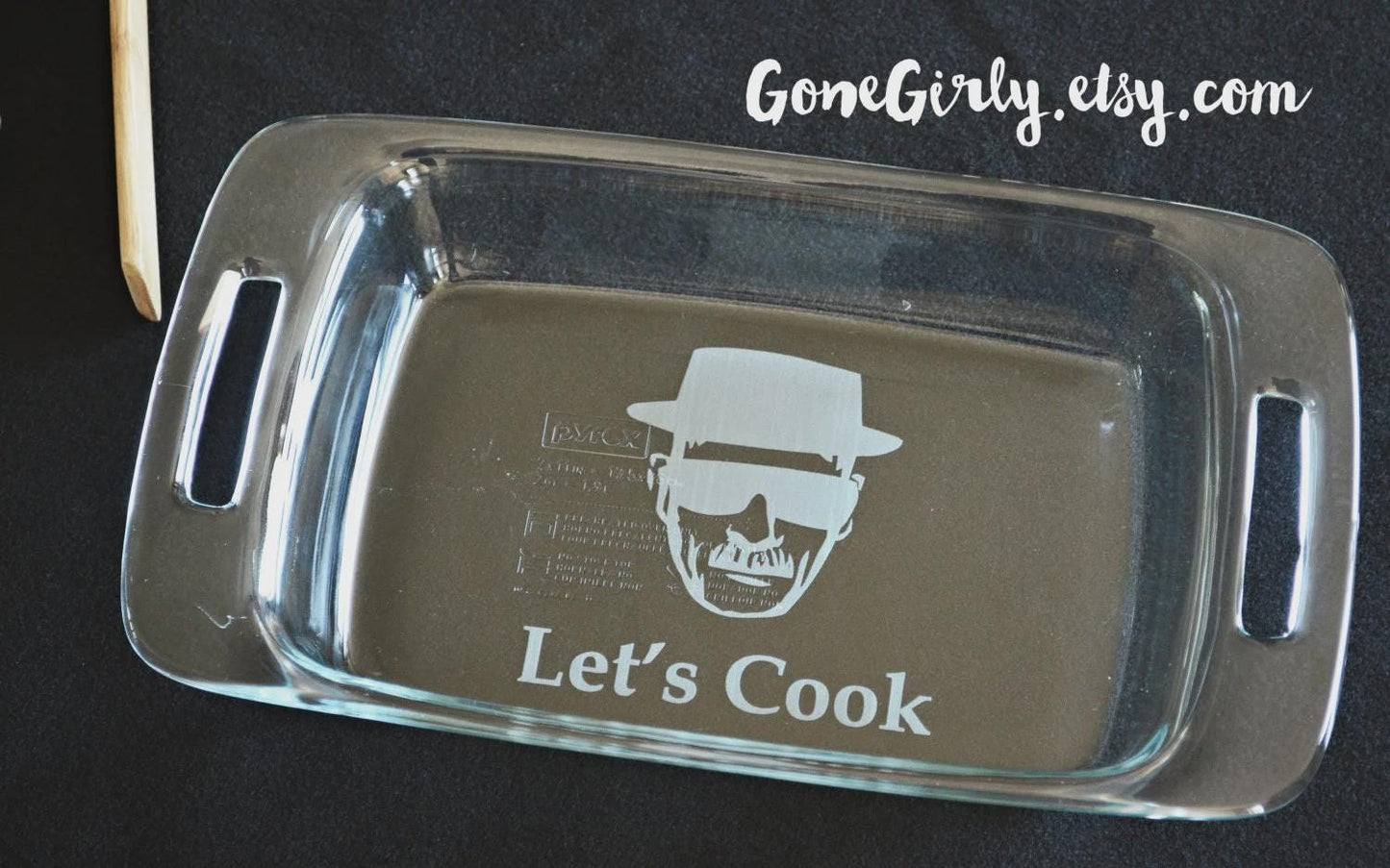 Let’s Cook — Breaking Bad Engraved 7x11 Casserole Dish – Personalized Gift for Fans and Foodies