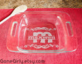 Name Flourish 8x8 Engraved Casserole Dish with Lid – Personalized 2 Qt Bakeware – Elegant Custom Kitchen Gift
