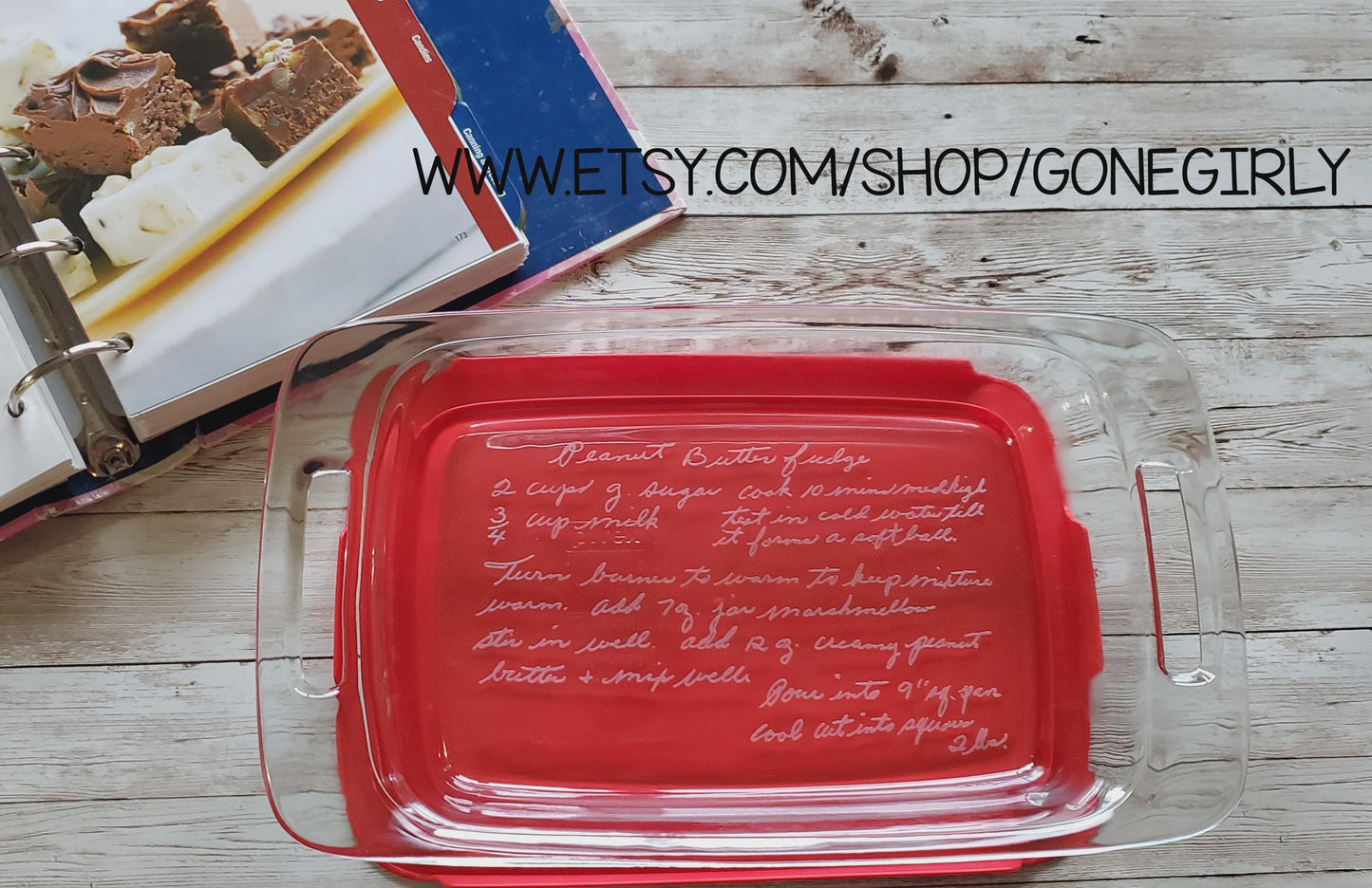 Transform a Handwritten Recipe into an Engraved 7x11 Casserole Dish – Personalized Family Heirloom Gift
