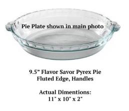 I Love You a Bushel and a Peck Engraved Pie Plate | 9.5” Deep Dish Glass Pie Dish | Sweet Personalized Gift for Mom, Grandma, or Teacher