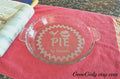 Personalized Chicken Pot Pie Plate: Engraved Pyrex Baking Dish