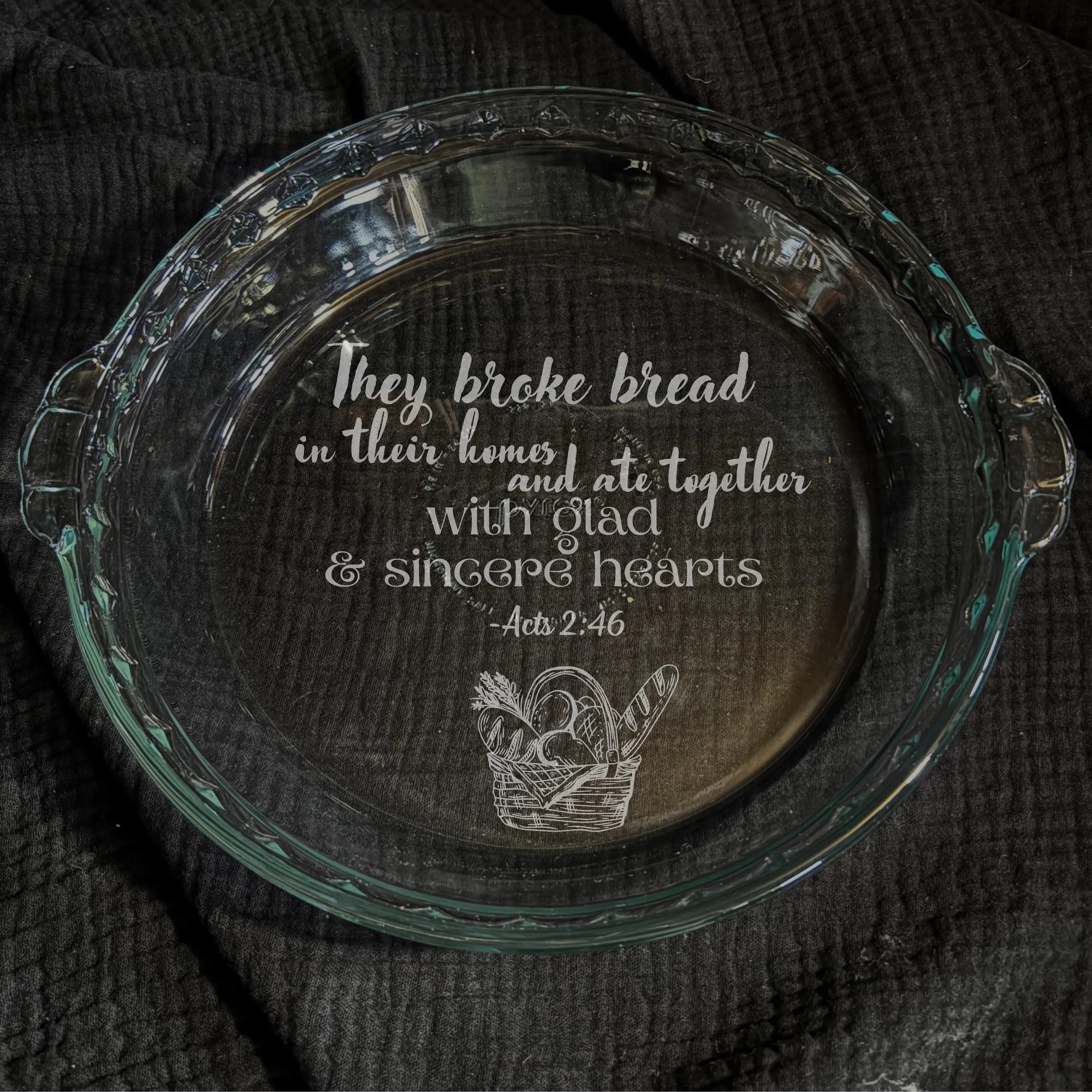 Bakeware Set with Bible Verses | 5 Piece Engraved Pyrex Set | Faith Kitchen Gift | Religious Wedding Gift | Easter Gift Bundle